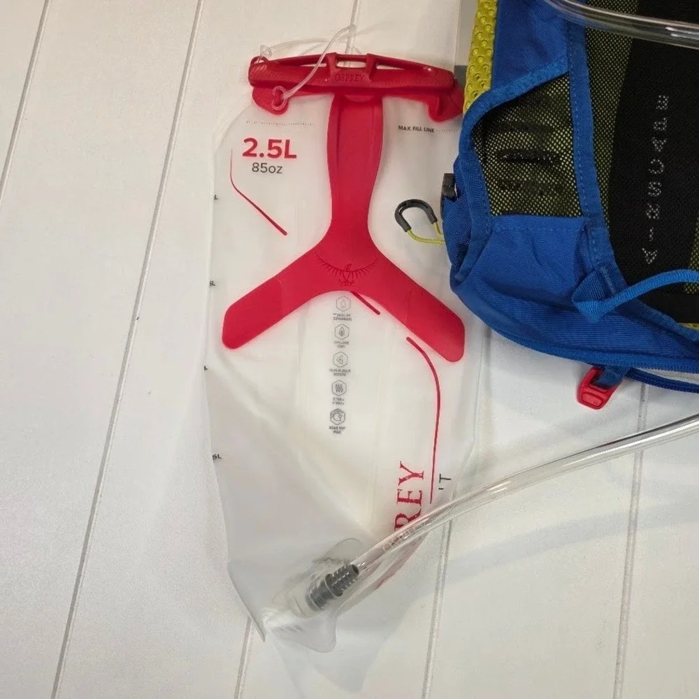 Osprey Men Siskin 8 Hydration Backpack Postal Blue 2.5L Reservoir 10005101 NWT